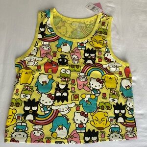 Sanrio Hello Kitty and Friends. Cropped Tank Top. Size 1X 💛